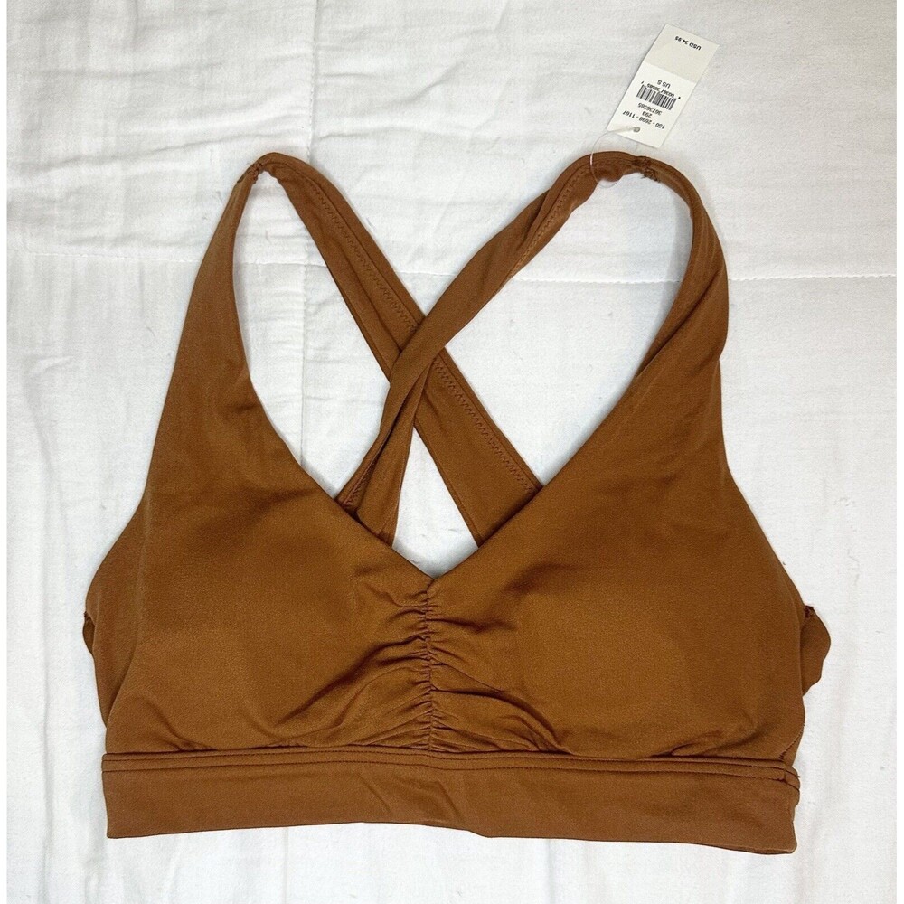 OFFLINE By Aerie Real Me Medium Support Padded Bra Burnt Orange SMALL NWT